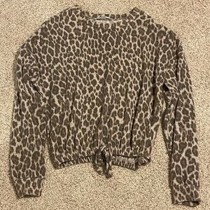Women’s cheetah print top